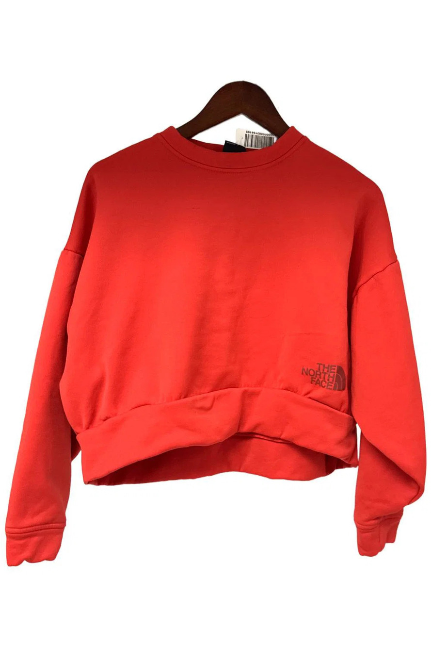 The North Face Women's Horizon Performance Cropped Crew Sweater Red - Regular